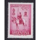 ARGENTINA 1962 GJ 1231A ESTAMPILLA NUEVA MINT VARIEDAD DE PAPEL U$ 15